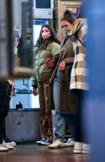 KATIE HOLMES and SURI CRUISE at Soho Ink Tattoo and Piercing Shop in New York 03/06/2022