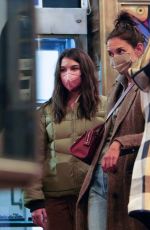 KATIE HOLMES and SURI CRUISE at Soho Ink Tattoo and Piercing Shop in New York 03/06/2022