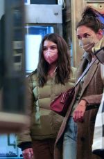 KATIE HOLMES and SURI CRUISE at Soho Ink Tattoo and Piercing Shop in New York 03/06/2022