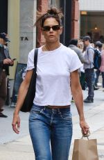 KATIE HOLMES Out Shopping in New York 03/19/2022