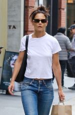 KATIE HOLMES Out Shopping in New York 03/19/2022