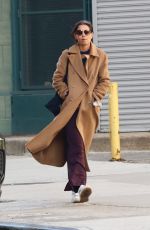 KATIE HOLMES Shopping at Blick Art Materials in New York 02/28/2022
