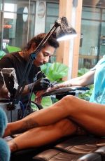 KATIE PRICE Gets New Tattoo on Holiday in Thailand 03/10/2022