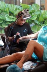 KATIE PRICE Gets New Tattoo on Holiday in Thailand 03/10/2022