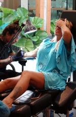 KATIE PRICE Gets New Tattoo on Holiday in Thailand 03/10/2022