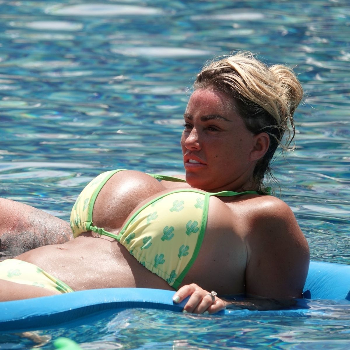 KATIE PRICE in Bikini at a Pool in Thailand 03/20/2022.