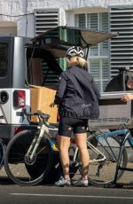 KATYA JONES and AIMEE FULLER Out for a Cycle Ride in London 03/26/2022