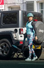 KATYA JONES and AIMEE FULLER Out for a Cycle Ride in London 03/26/2022
