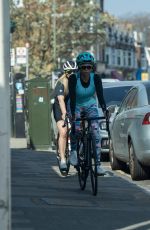 KATYA JONES and AIMEE FULLER Out for a Cycle Ride in London 03/26/2022
