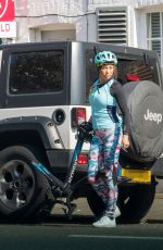 KATYA JONES and AIMEE FULLER Out for a Cycle Ride in London 03/26/2022
