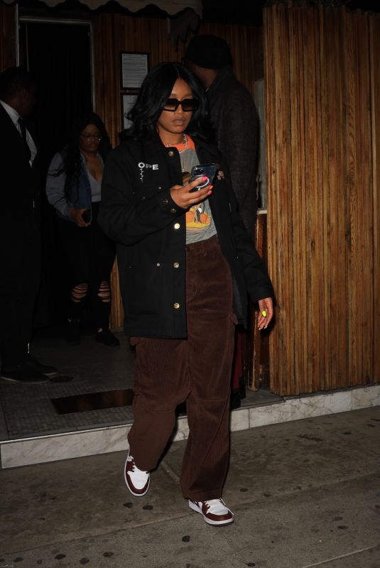 KEKE PALMER Arrives at Justin Bieber