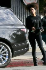 KELLY ROWLAND Leaves a Gym in West Hollywood 02/28/2022