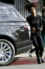 KELLY ROWLAND Leaves a Gym in West Hollywood 02/28/2022