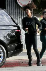 KELLY ROWLAND Leaves a Gym in West Hollywood 02/28/2022