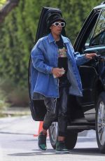 KELLY ROWLAND Out and About in Beverly Hills 03/28/2022