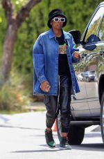 KELLY ROWLAND Out and About in Beverly Hills 03/28/2022