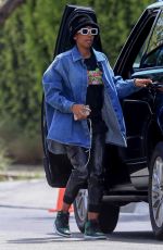 KELLY ROWLAND Out and About in Beverly Hills 03/28/2022