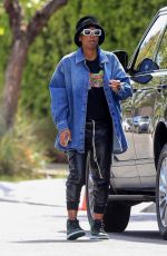 KELLY ROWLAND Out and About in Beverly Hills 03/28/2022