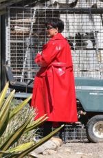 KHLOE KARDASHIAN and KRIS JENNER Film at an Animal Sanctuary in Ventura County 03/10/2022