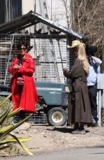 KHLOE KARDASHIAN and KRIS JENNER Film at an Animal Sanctuary in Ventura County 03/10/2022