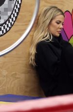 KHLOE KARDASHIAN at Her Daughter Gymnastics Class in Woodland Hills 03/04/2022