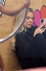 KHLOE KARDASHIAN at Her Daughter Gymnastics Class in Woodland Hills 03/04/2022