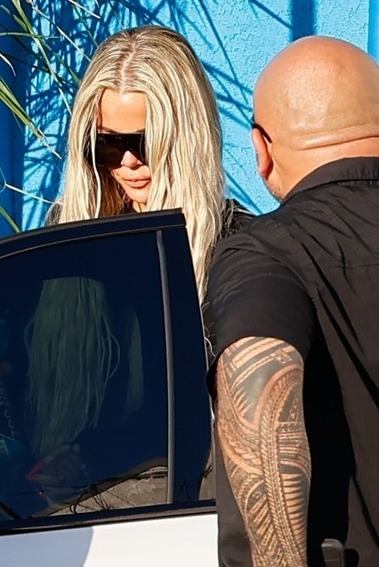 KHLOE KARDASHIAN Leaves Gymnastics Class in Los Angeles 03/18/2022