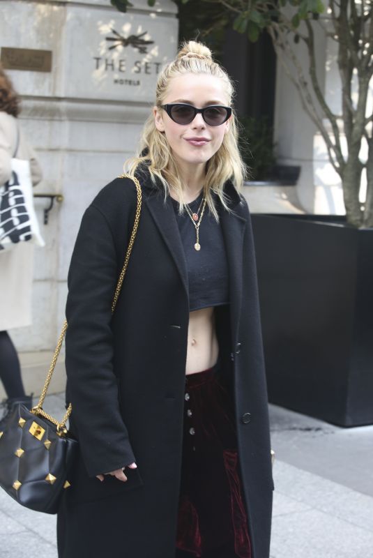 KIERNAN SHIPKA Leaves Her Hotel in Paris 03/05/2022