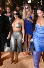 KIM and KHLOE KARDASHIAN Leaves SKIMS Pop-up Shop in Miami 03/19/2022