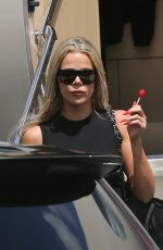 KIM and KHLOE KARDASHIAN Touch Down at Van Nuys Airport 03/20/2022