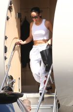 KIM and KHLOE KARDASHIAN Touch Down at Van Nuys Airport 03/20/2022
