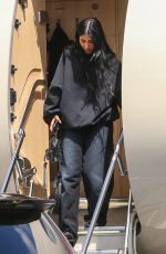 KIM and KHLOE KARDASHIAN Touch Down at Van Nuys Airport 03/20/2022