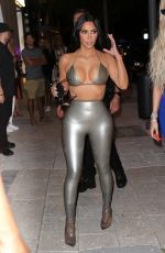 KIM KARDASHIAN at Her Skims Pop up Shop in Miami 03/19/2022