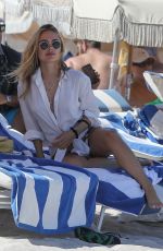 KIMBERLEY GARNER in Bikini Botooms at a Beach in Miami 03/29/2022