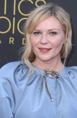 KIRSTEN DUNST at 27th Annual Critics Choice Awards in Los Angeles 03/13/2022