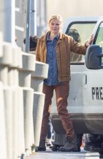 KIRSTEN DUNST on the Set of Civil War in Atlanta 03/18/2022