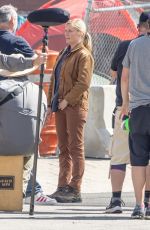 KIRSTEN DUNST on the Set of Civil War in Atlanta 03/21/2022