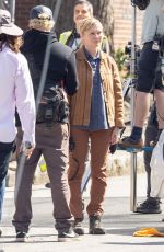 KIRSTEN DUNST on the Set of Civil War in Atlanta 03/21/2022