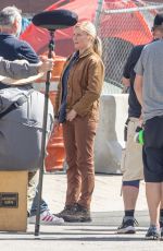 KIRSTEN DUNST on the Set of Civil War in Atlanta 03/21/2022