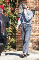 KIRSTEN DUNST Outside Her Home in Los Angeles 02/28/2022