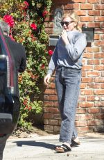 KIRSTEN DUNST Outside Her Home in Los Angeles 02/28/2022