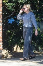 KIRSTEN DUNST Outside Her Home in Los Angeles 02/28/2022