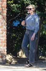 KIRSTEN DUNST Outside Her Home in Los Angeles 02/28/2022