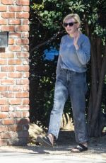 KIRSTEN DUNST Outside Her Home in Los Angeles 02/28/2022