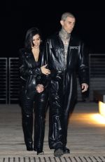 KOURTNEY KARDASHIAN and Travis Barker at Nobu in Malibu 03/25/2022