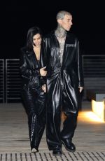 KOURTNEY KARDASHIAN and Travis Barker at Nobu in Malibu 03/25/2022