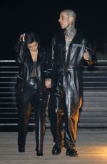 KOURTNEY KARDASHIAN and Travis Barker at Nobu in Malibu 03/25/2022