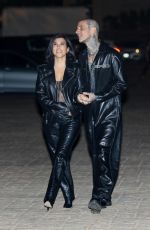 KOURTNEY KARDASHIAN and Travis Barker at Nobu in Malibu 03/25/2022