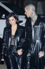 KOURTNEY KARDASHIAN and Travis Barker at Nobu in Malibu 03/25/2022