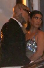 KOURTNEY KARDASHIAN and Travis Barker Leaves Vanity Fair Oscar Party in Beverly Hills 03/27/2022